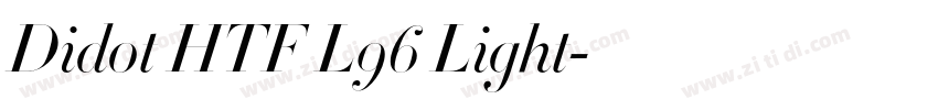 Didot HTF L96 Light字体转换